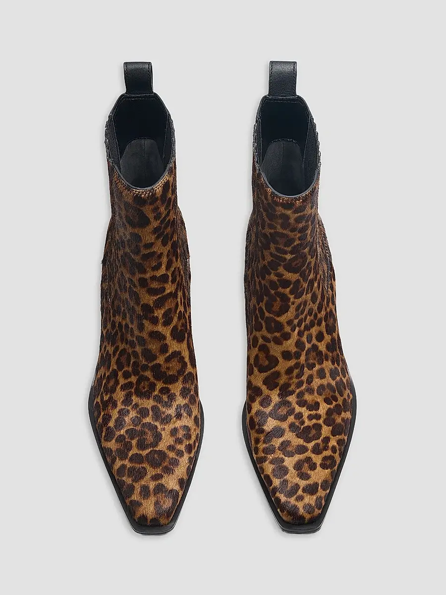rag & bone Women's Newbury Calf-Hair Chelsea Boots | Thumbnail 5