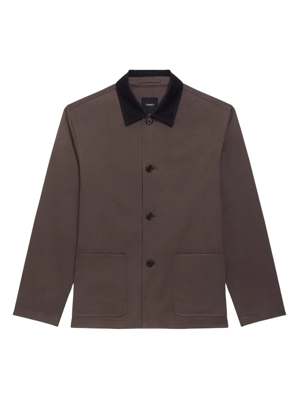 Men's Corduroy-Collar Cotton Twill Jacket Men's Corduroy-Collar Cotton Twill Jacket