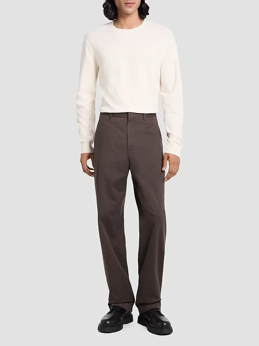 Theory Men's Stretch-Cotton Straight-Leg Chino Pants | Thumbnail 2 Theory Men's Stretch-Cotton Straight-Leg Chino Pants | Thumbnail 2