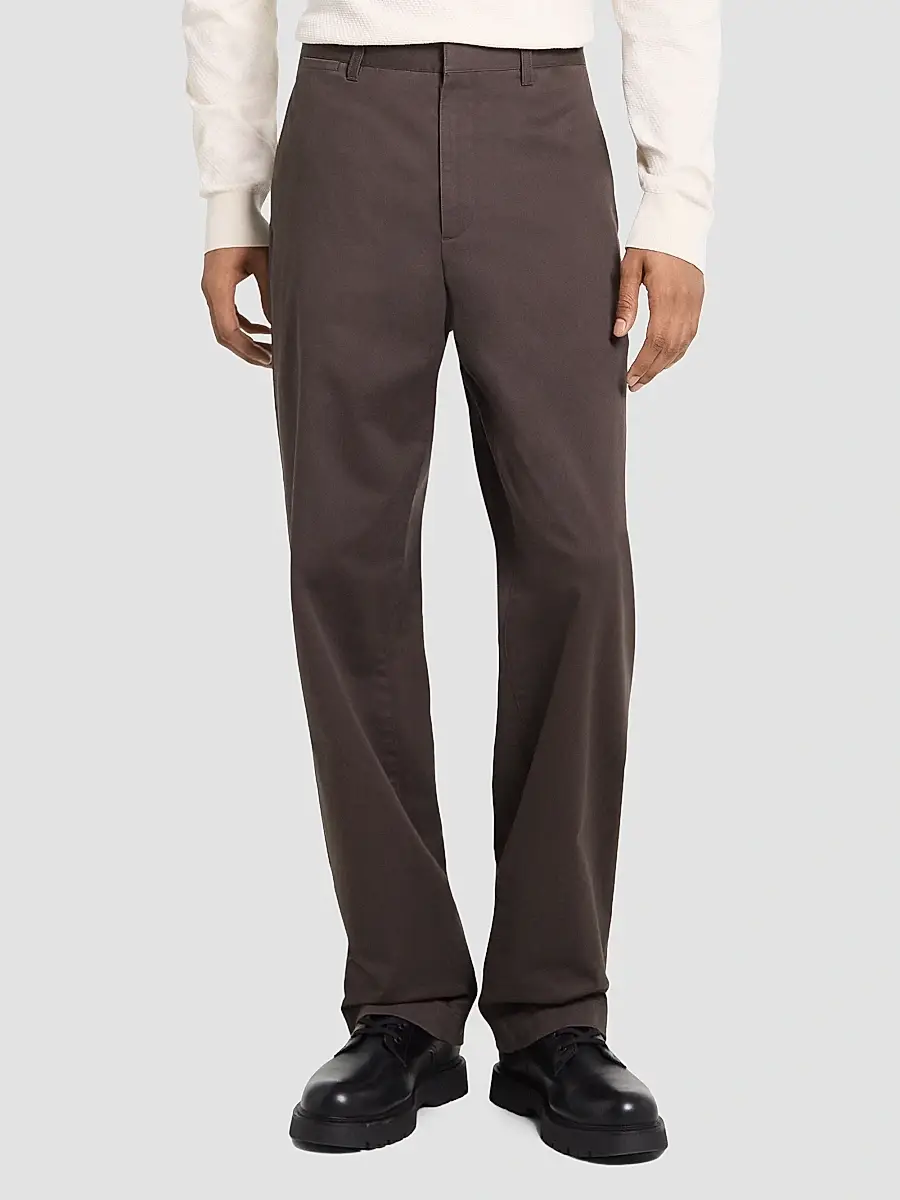 Theory Men's Stretch-Cotton Straight-Leg Chino Pants | Thumbnail 4 Theory Men's Stretch-Cotton Straight-Leg Chino Pants | Thumbnail 4