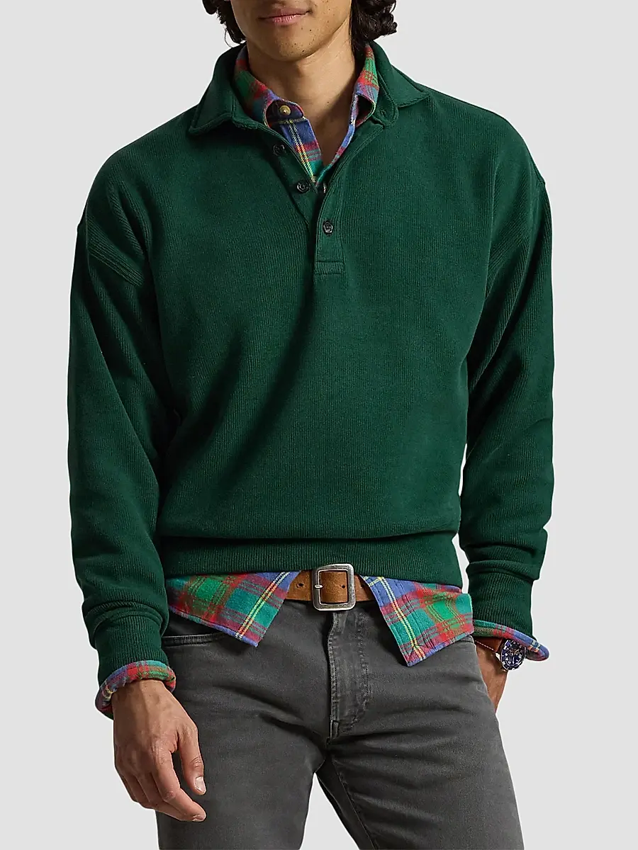 Polo Ralph Lauren Men's Cotton-Blend Polo Sweater | Thumbnail 4
