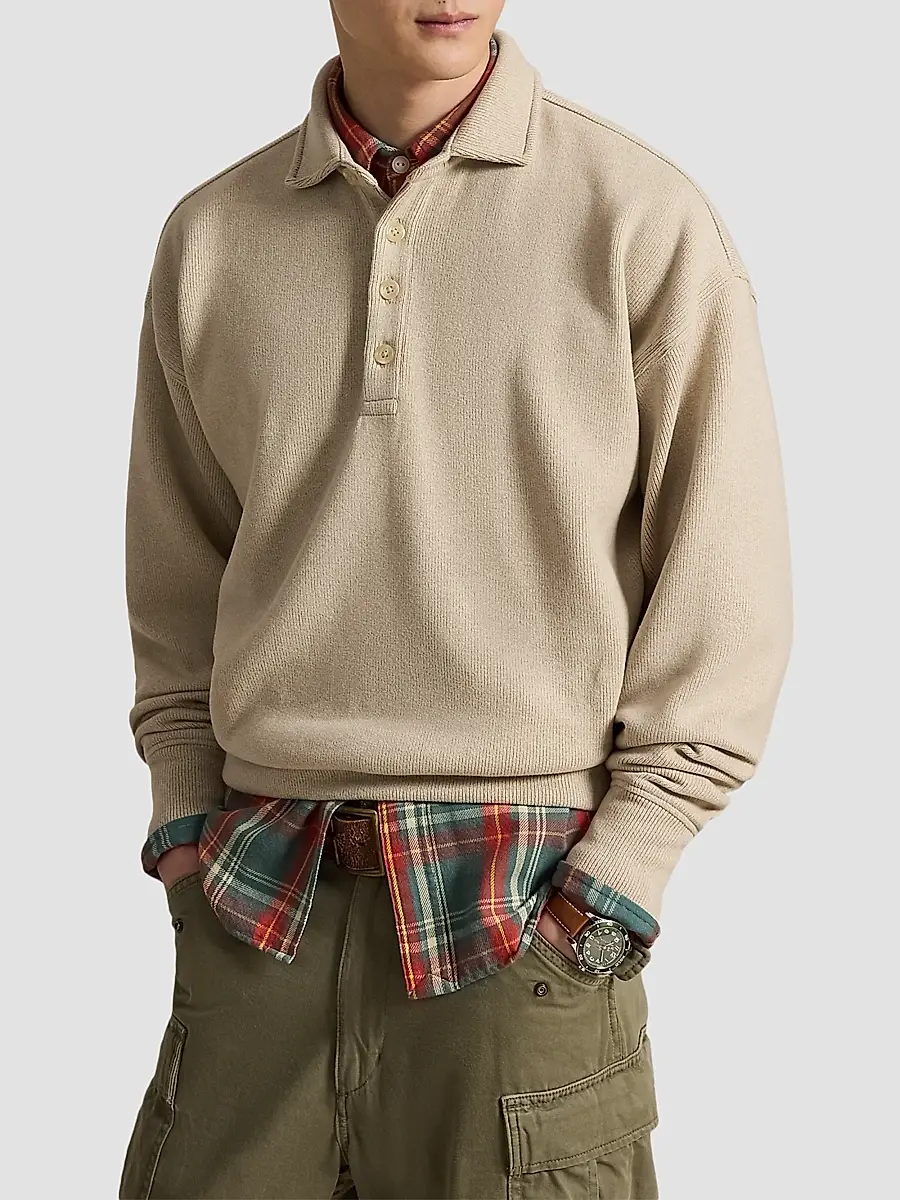 Polo Ralph Lauren Men's Cotton-Blend Polo Sweater | Thumbnail 4