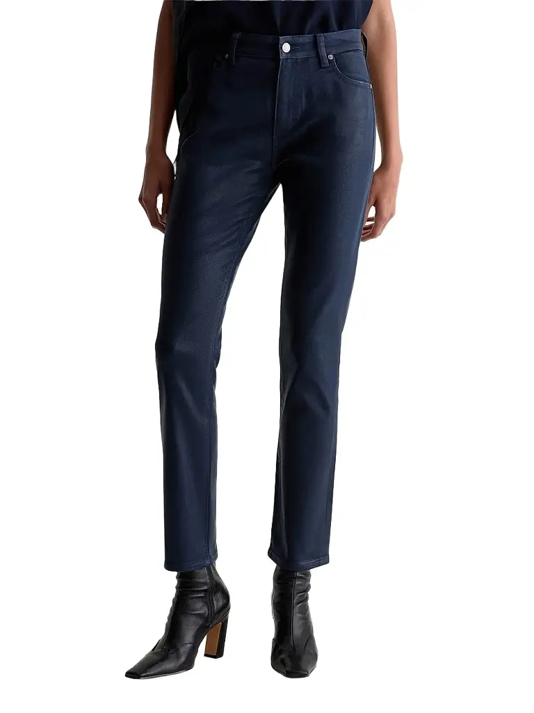 AG Jeans Women's Mari Leatherette Mid-Rise Slim-Straight Jeans