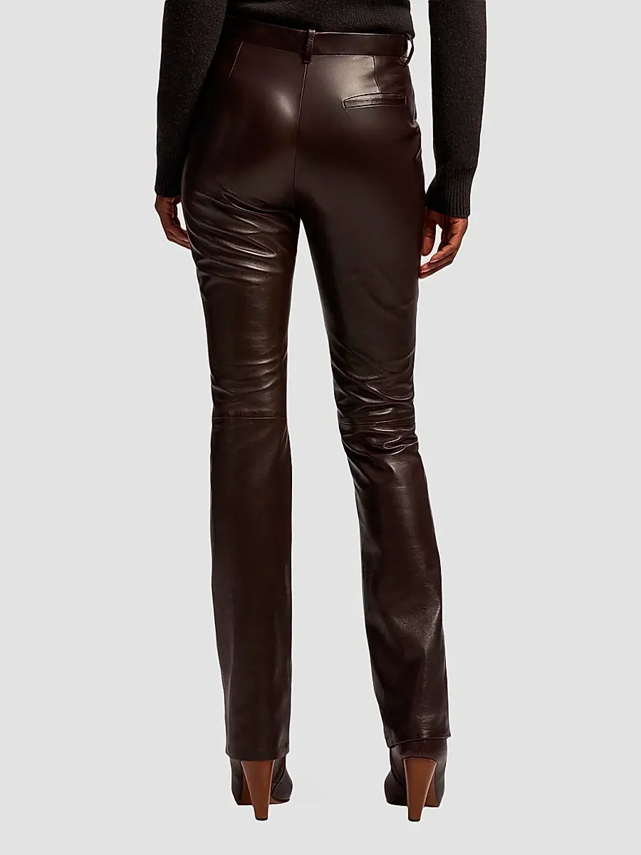 Ralph Lauren Collection Women's Banbury Leather Pants | Thumbnail 3 Ralph Lauren Collection Women's Banbury Leather Pants | Thumbnail 3