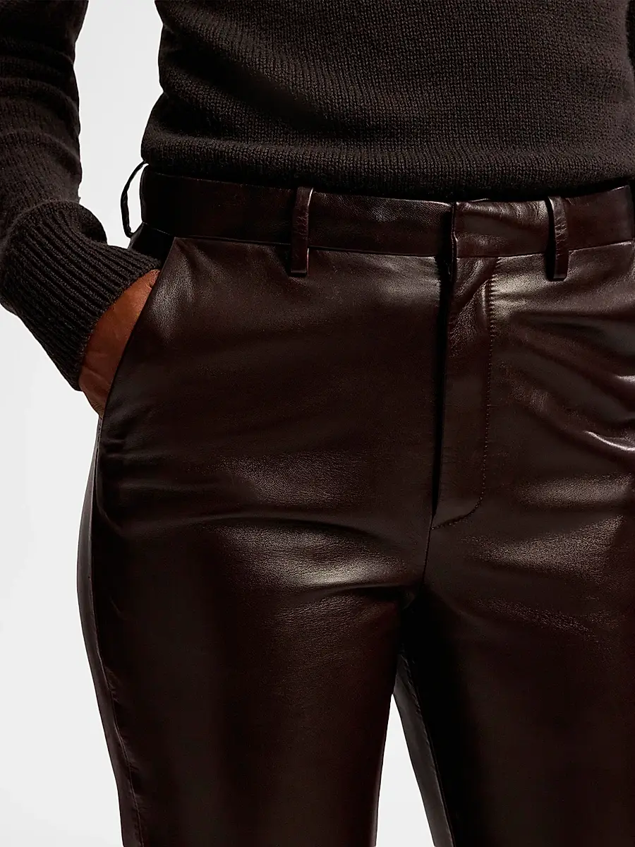Ralph Lauren Collection Women's Banbury Leather Pants | Thumbnail 5 Ralph Lauren Collection Women's Banbury Leather Pants | Thumbnail 5