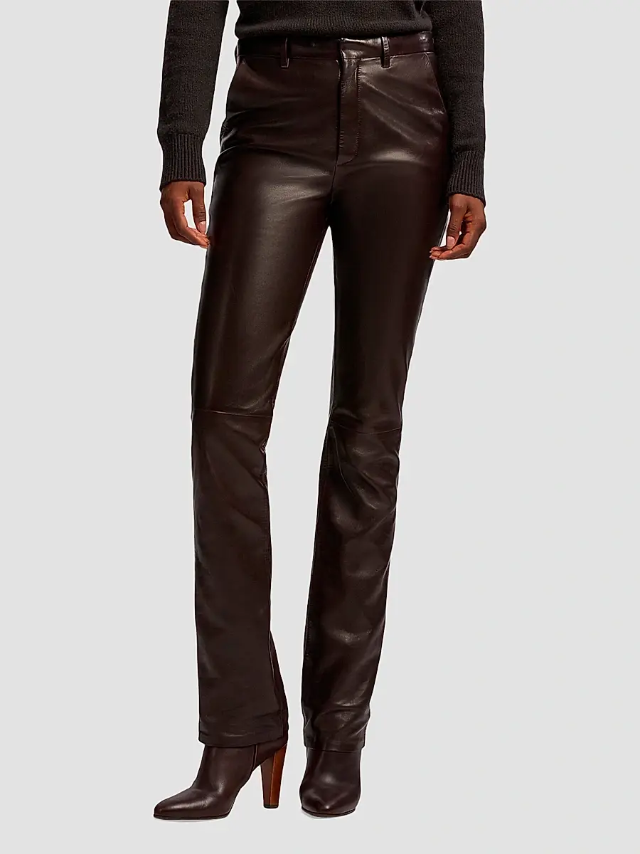 Ralph Lauren Collection Women's Banbury Leather Pants | Thumbnail 6 Ralph Lauren Collection Women's Banbury Leather Pants | Thumbnail 6
