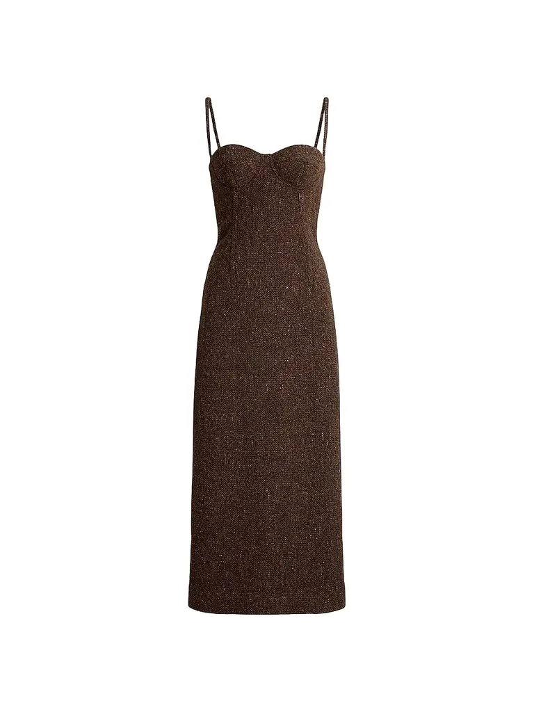 Ralph Lauren Collection Women's Jocey Wool-Blend Donegal Tweed Day Dress