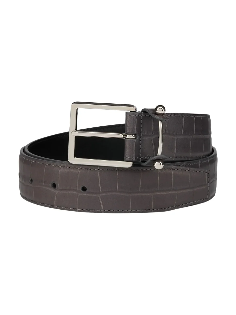 Christian Louboutin Men's Chambeliss Patinated Leather Belt
