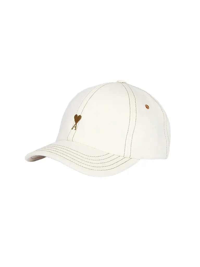 AMI PARIS Men's Embroidered Cotton Cap | Image 1 AMI PARIS Men's Embroidered Cotton Cap | Image 1