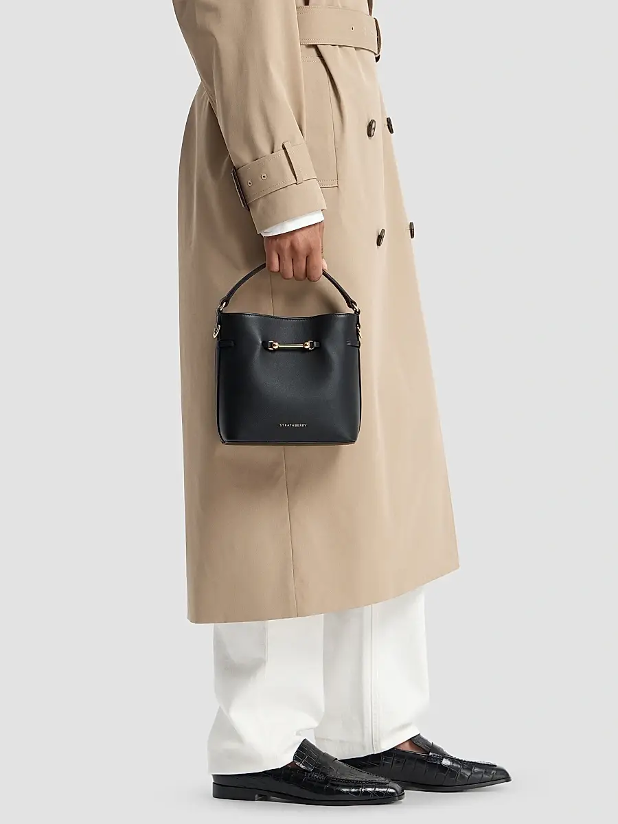 Strathberry Women's Corda Mini Leather Bucket Bag | Thumbnail 3 Strathberry Women's Corda Mini Leather Bucket Bag | Thumbnail 3