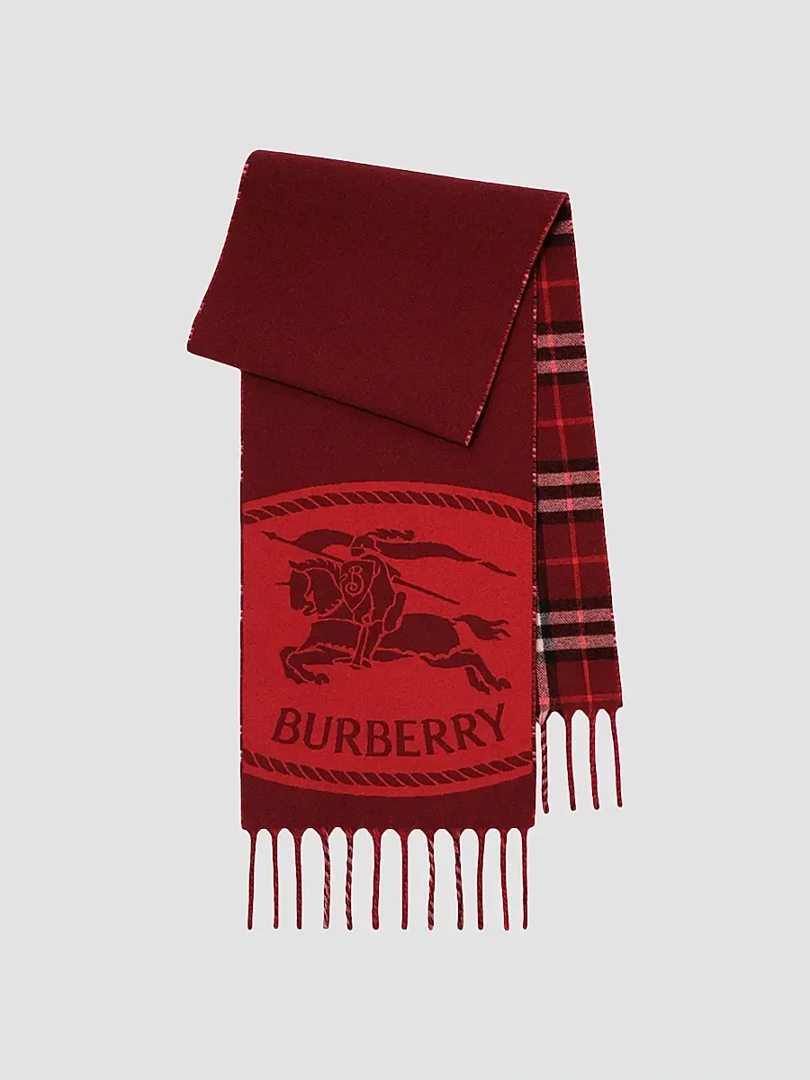 Burberry Women's Check Cashmere Reversible Scarf | Thumbnail 2 Burberry Women's Check Cashmere Reversible Scarf | Thumbnail 2