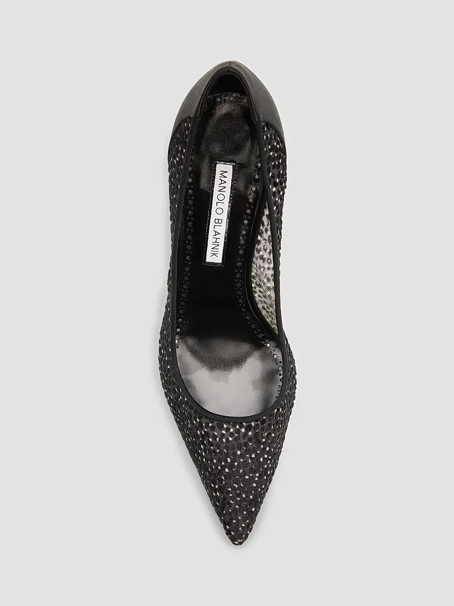 Manolo Blahnik Women's Polka Dot Mesh Stiletto Pumps | Thumbnail 6 Manolo Blahnik Women's Polka Dot Mesh Stiletto Pumps | Thumbnail 6