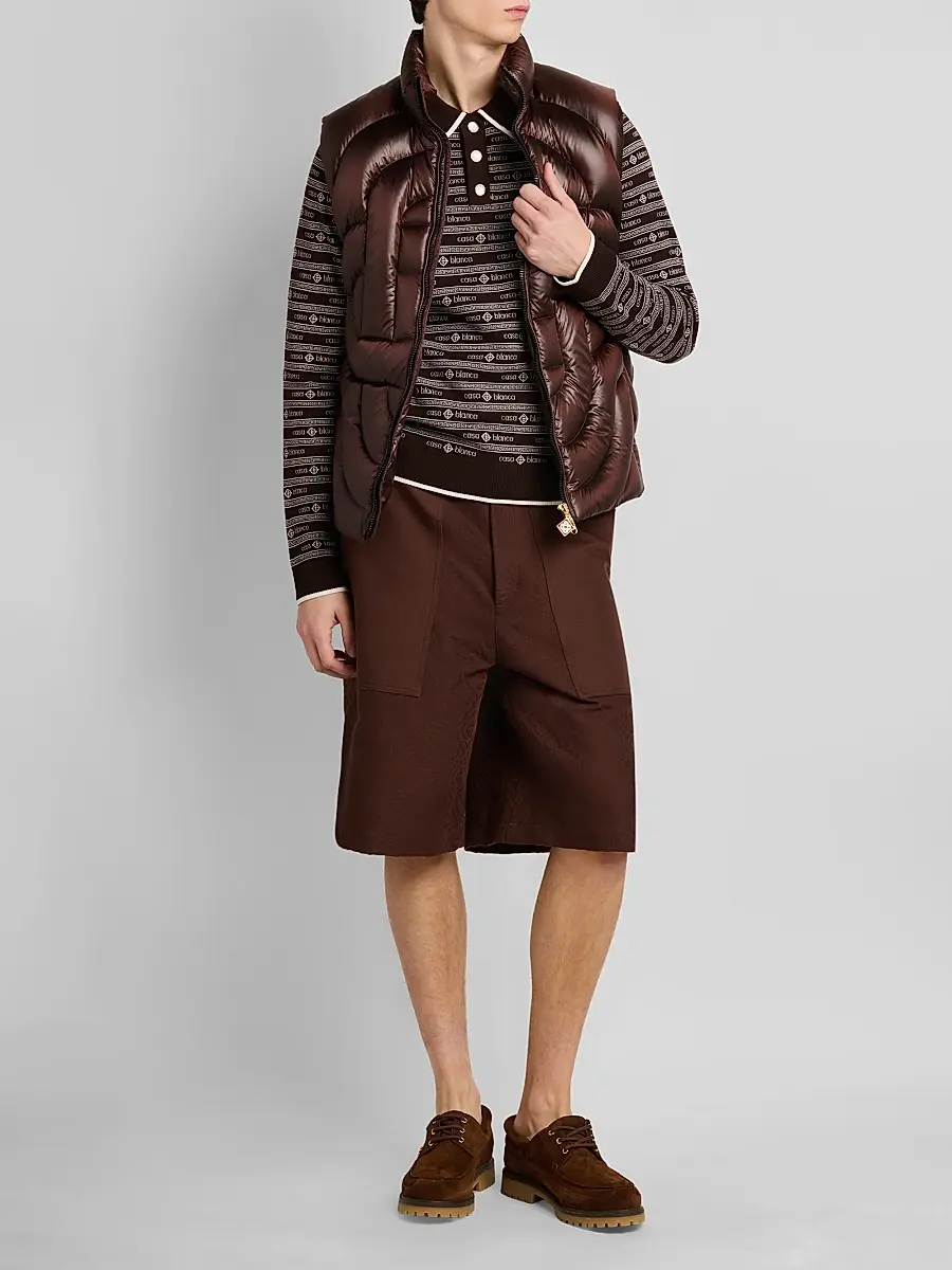 Casablanca Men's Quilted Nylon Puffer Vest | Thumbnail 2 Casablanca Men's Quilted Nylon Puffer Vest | Thumbnail 2