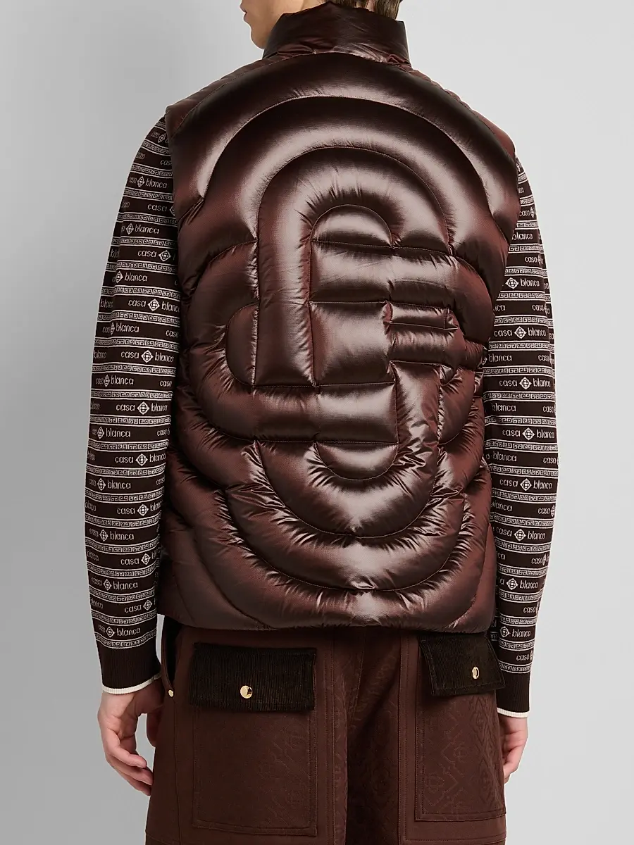 Casablanca Men's Quilted Nylon Puffer Vest | Thumbnail 3 Casablanca Men's Quilted Nylon Puffer Vest | Thumbnail 3