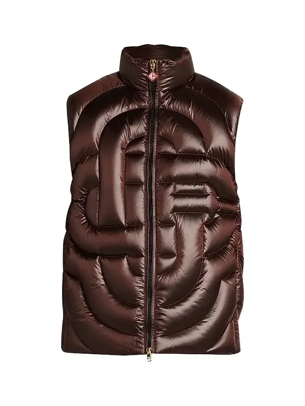 Casablanca Men's Quilted Nylon Puffer Vest