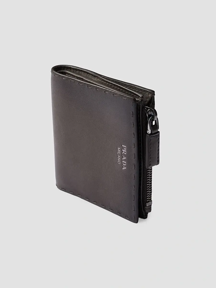 Prada Men's Small Leather Wallet | Thumbnail 4 Prada Men's Small Leather Wallet | Thumbnail 4