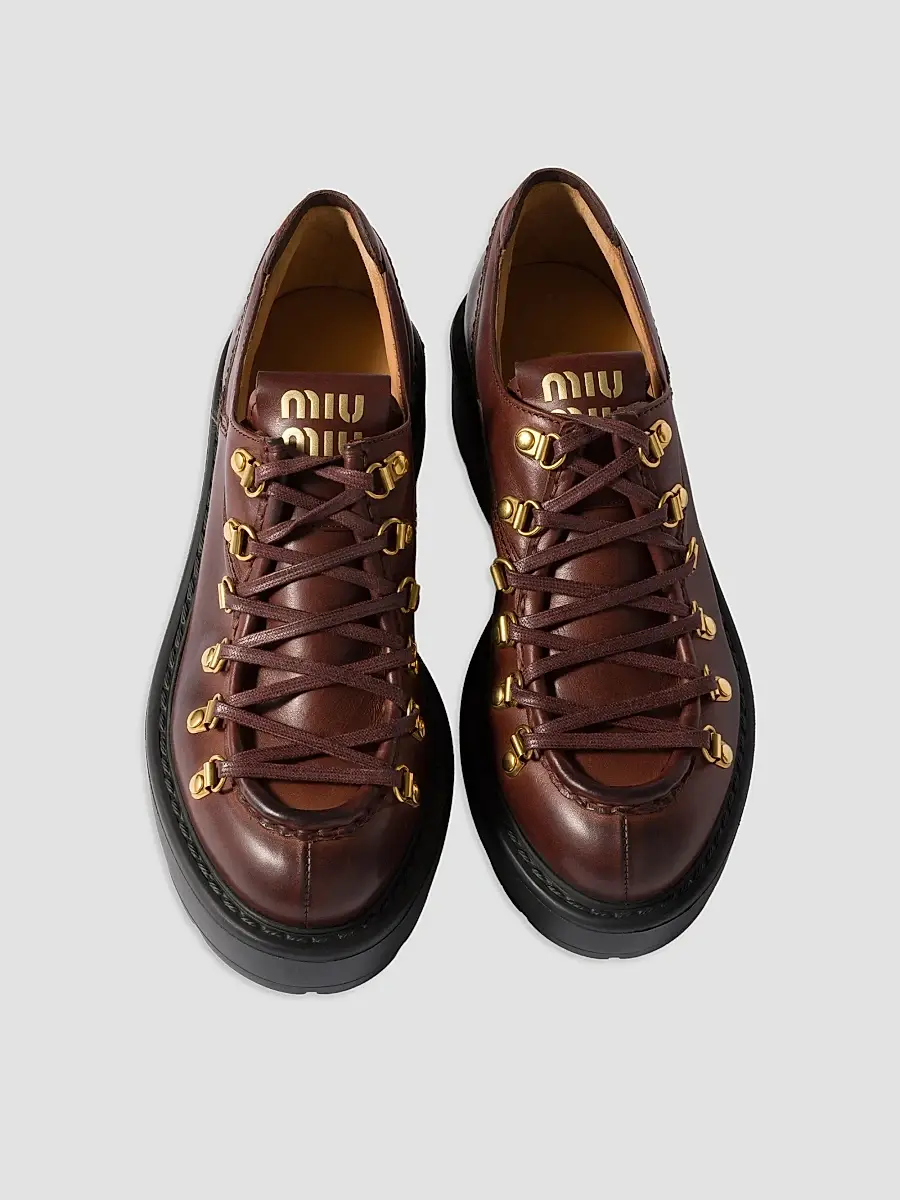 Miu Miu Women's Leather Boots | Thumbnail 2 Miu Miu Women's Leather Boots | Thumbnail 2