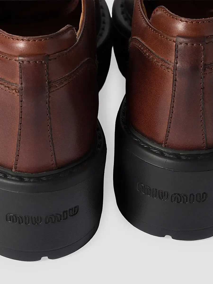 Miu Miu Women's Leather Boots | Thumbnail 3 Miu Miu Women's Leather Boots | Thumbnail 3
