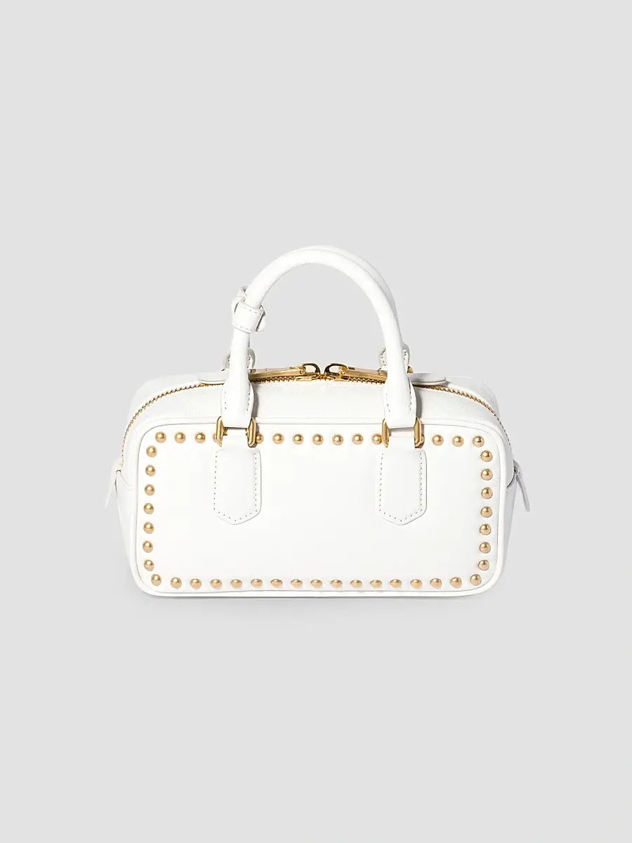 Miu Miu Women's Arcadie Studded Leather Top Handle Bag | Thumbnail 3