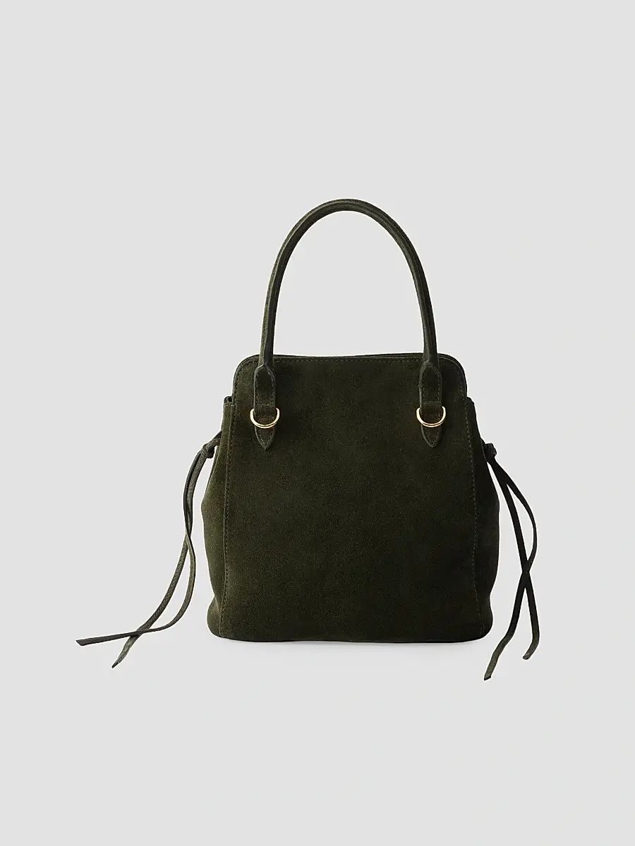 Prada Women's Carry Mini Suede Handbag | Thumbnail 3 Prada Women's Carry Mini Suede Handbag | Thumbnail 3