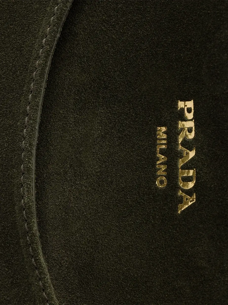 Prada Women's Carry Mini Suede Handbag | Thumbnail 5 Prada Women's Carry Mini Suede Handbag | Thumbnail 5