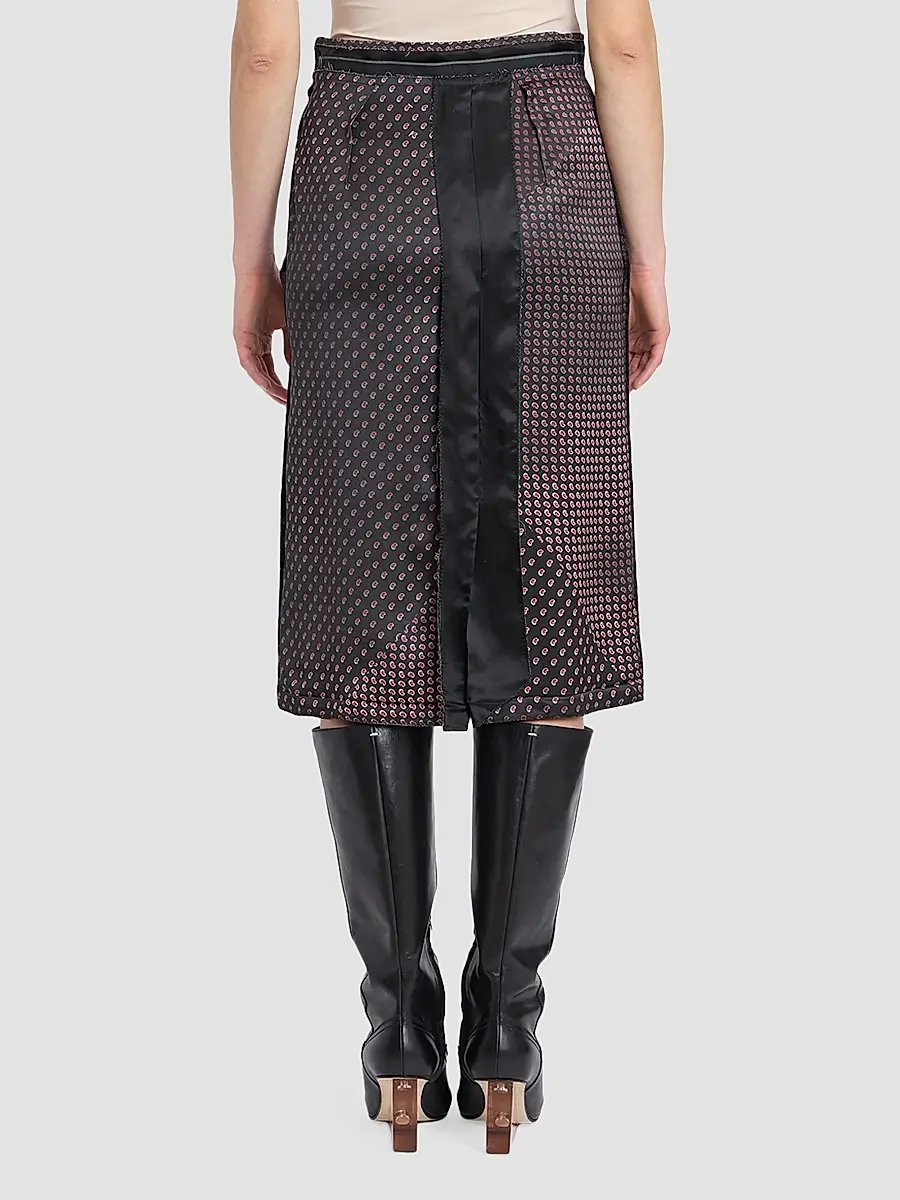 Maison Margiela Women's Paisley Pencil Midi Skirt | Thumbnail 3