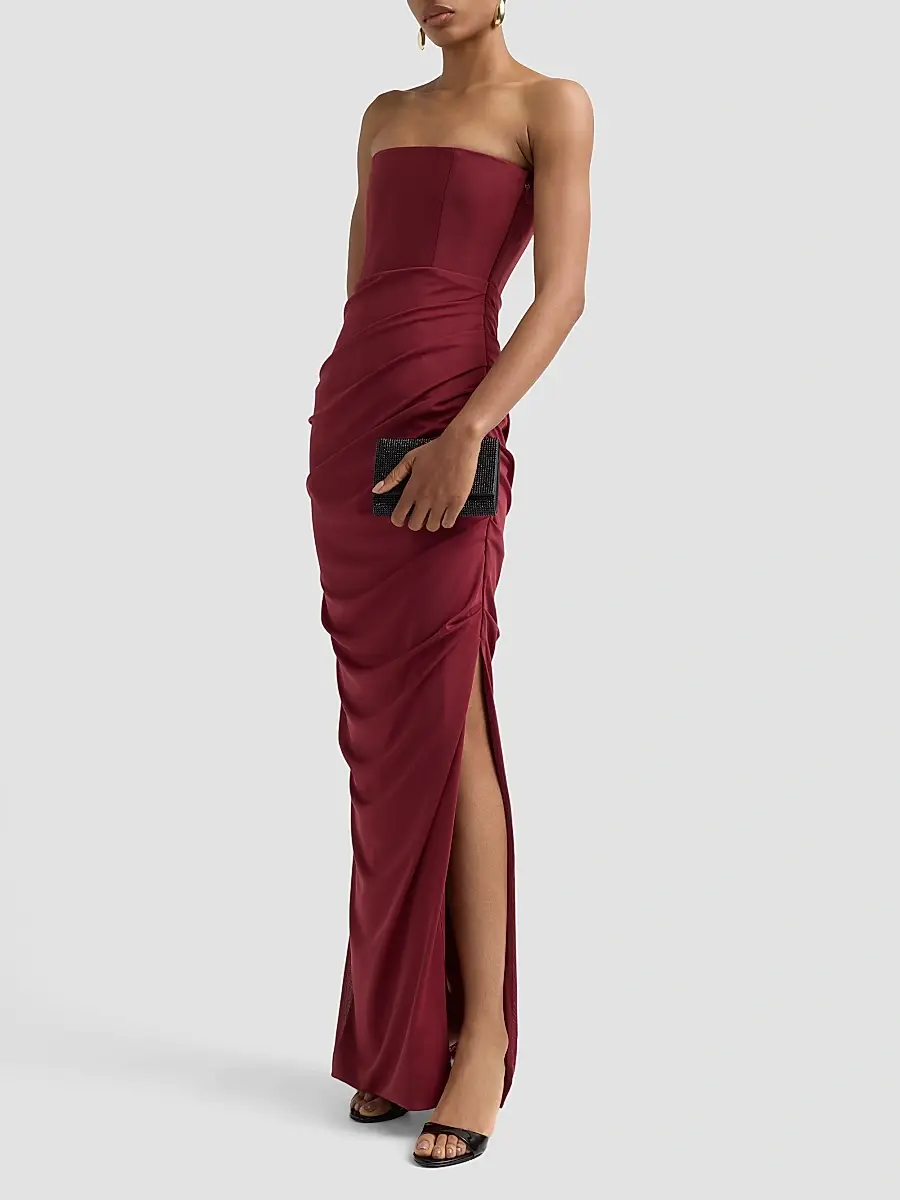 Alex Perry Women's Draped Strapless Sheath Gown | Thumbnail 4
