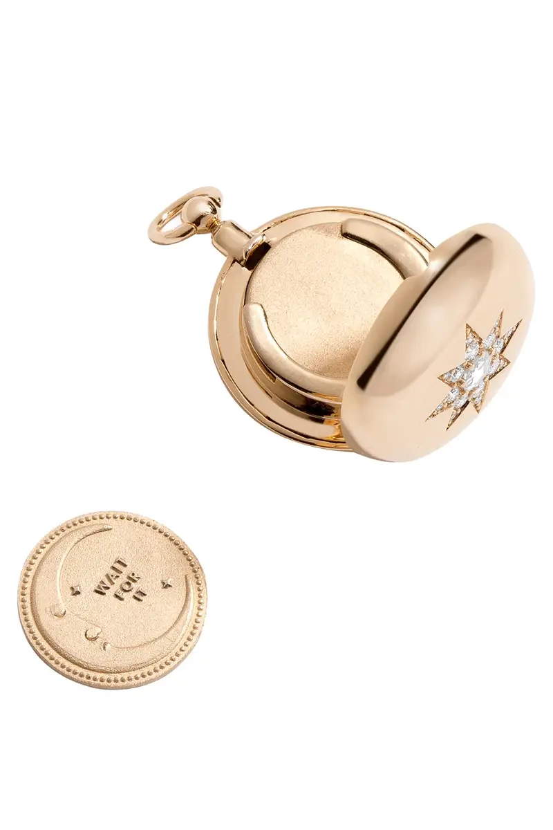 MINED AND FOUND Diamond Direction Decision Coin Locket | Thumbnail 2