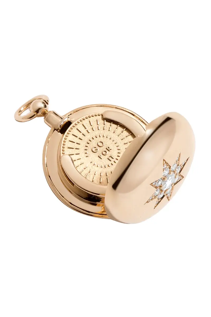 MINED AND FOUND Diamond Direction Decision Coin Locket | Thumbnail 3