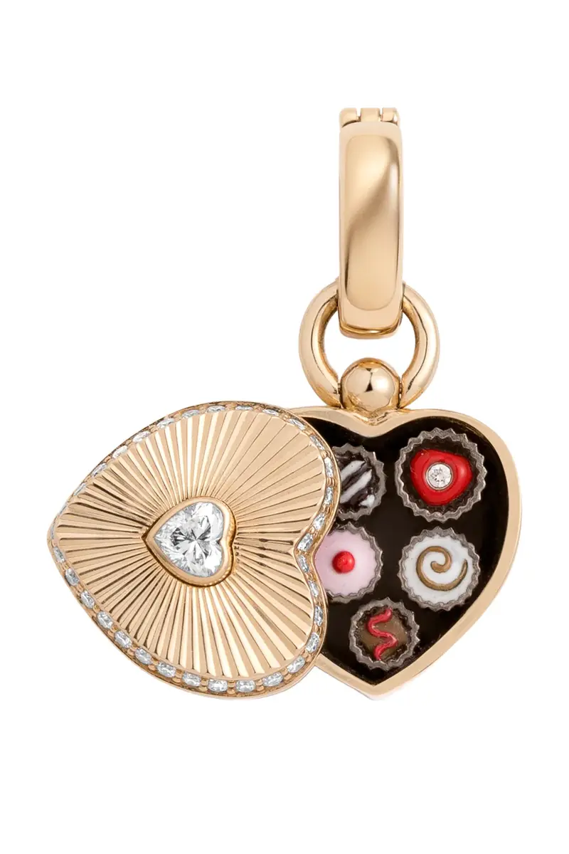 MINED AND FOUND Diamond Sweet Life Chocolate Box Locket Pendant | Thumbnail 2