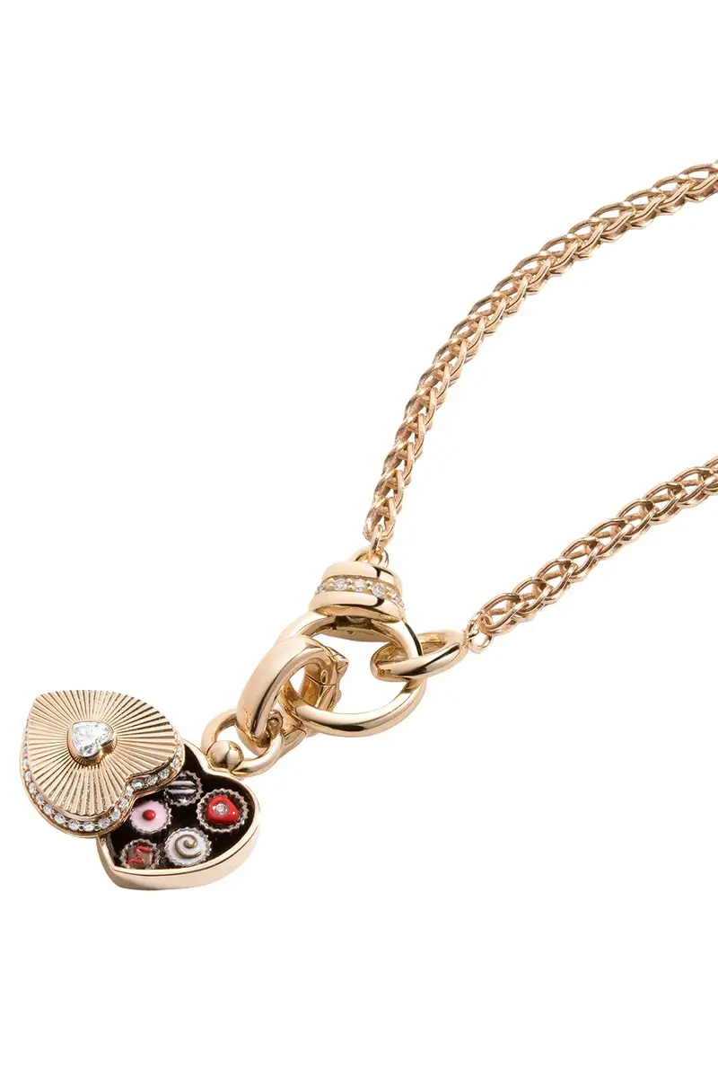 MINED AND FOUND Diamond Sweet Life Chocolate Box Locket Pendant | Thumbnail 3