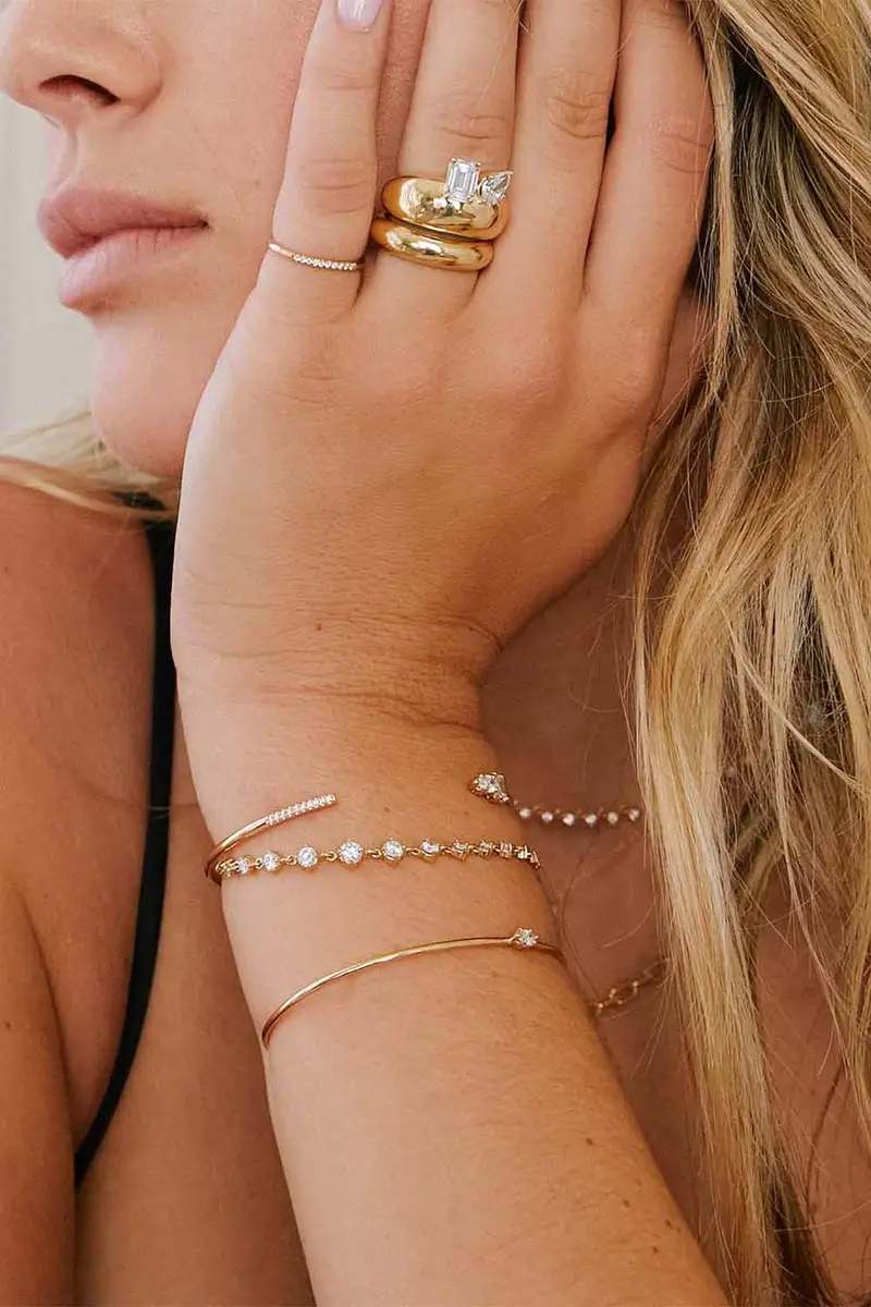 Zoë Chicco Diamond Linked Graduated Tennis Bracelet | Thumbnail 2 Zoë Chicco Diamond Linked Graduated Tennis Bracelet | Thumbnail 2
