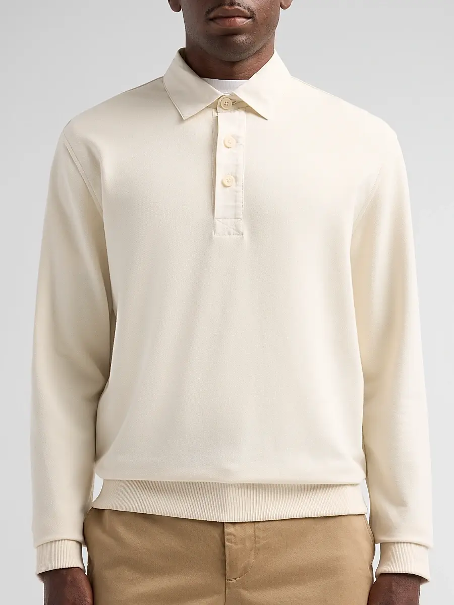 Vince Men's French Terry Travel Polo Shirt | Thumbnail 5