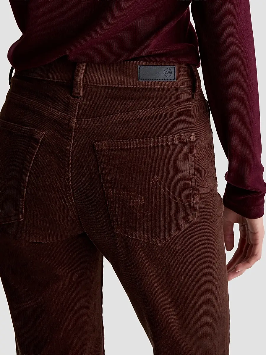 AG Jeans Women's Brinley Stretch Corduroy Straight-Leg Jeans | Thumbnail 6