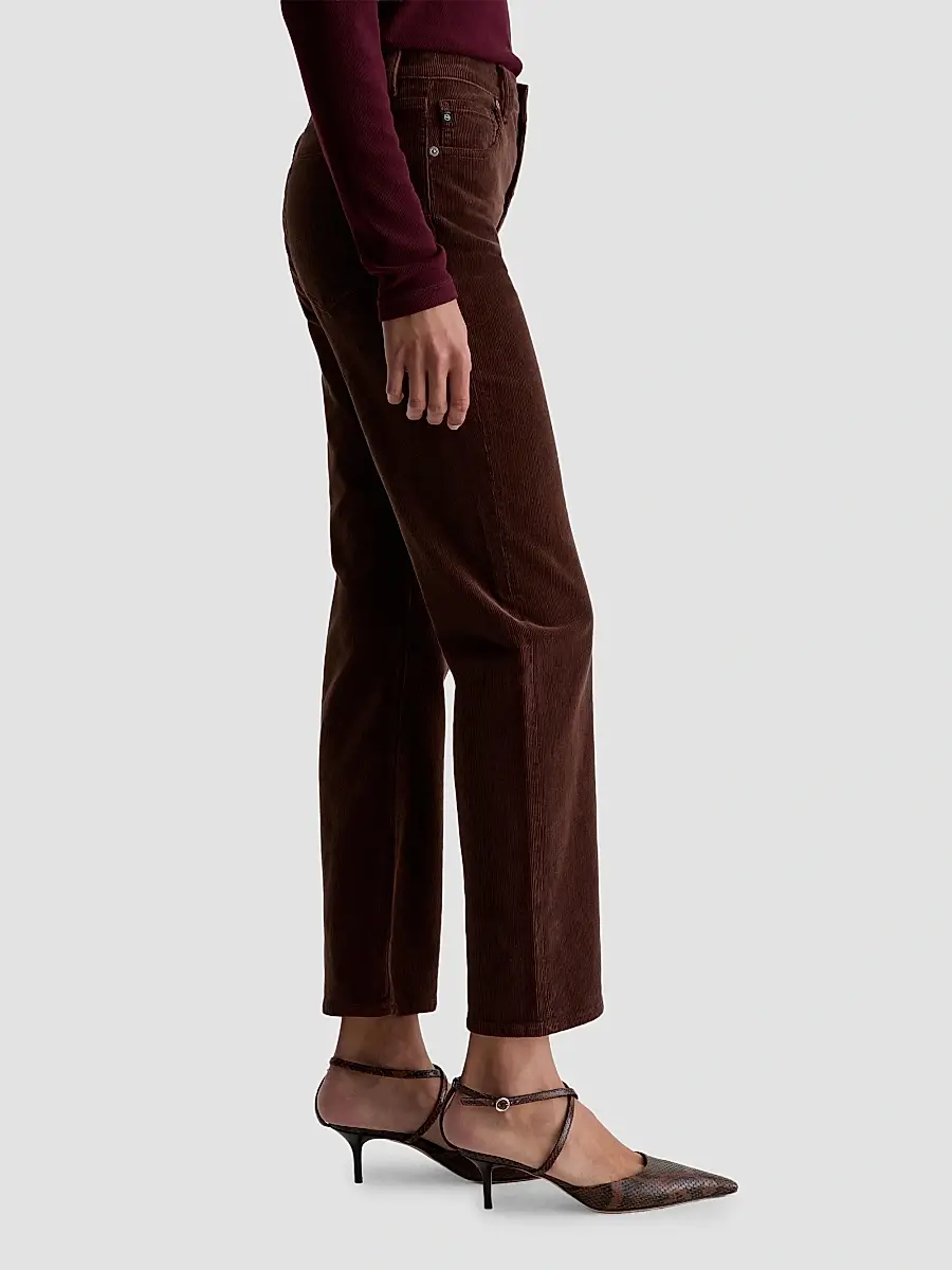 AG Jeans Women's Brinley Stretch Corduroy Straight-Leg Jeans | Thumbnail 7