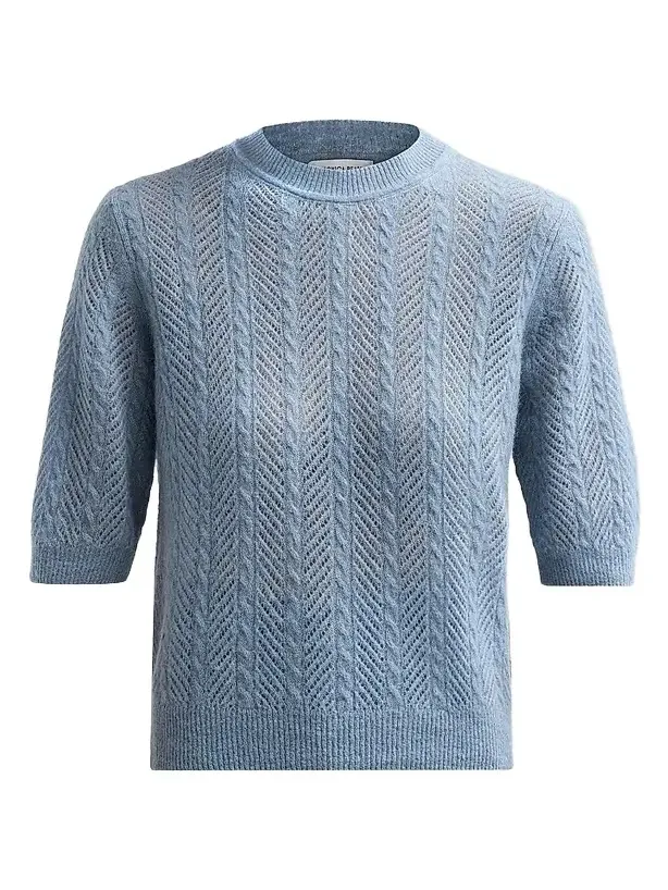 Women's Shana Cable-Knit Crewneck Sweater Women's Shana Cable-Knit Crewneck Sweater