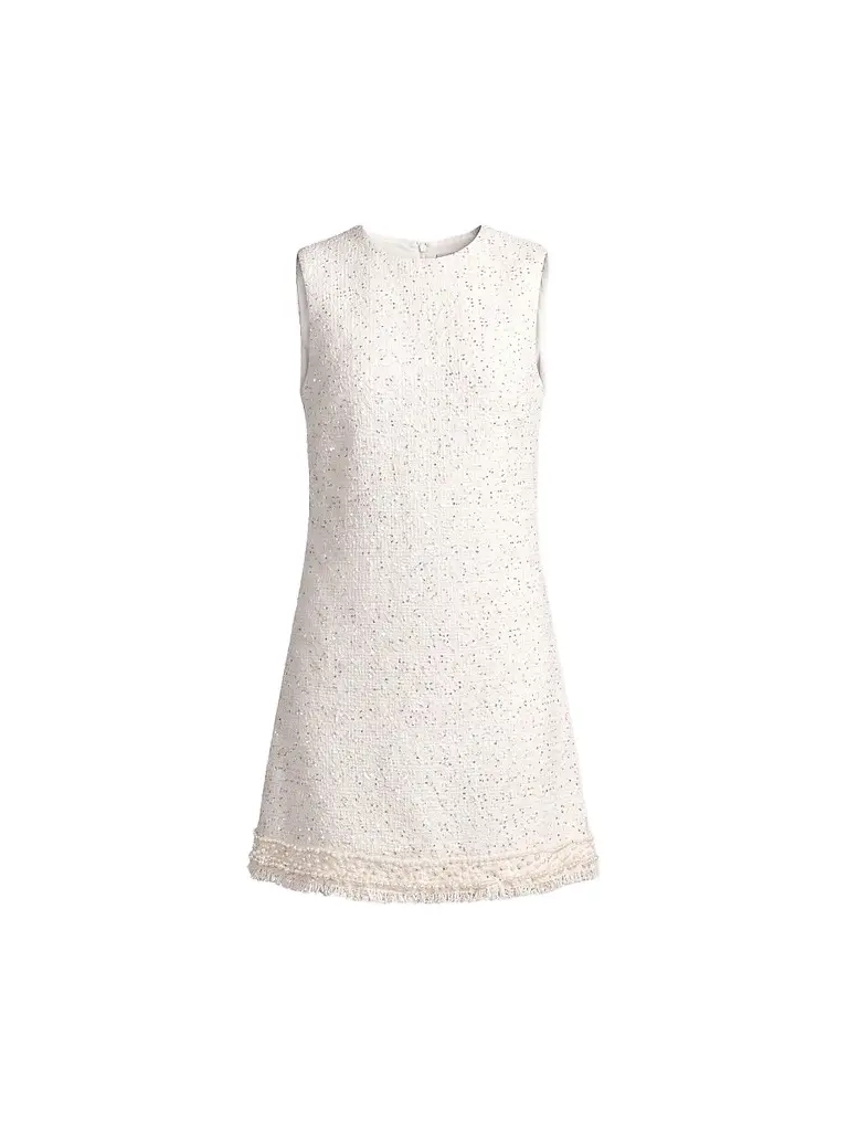 Mac Duggal Women's Embellished Bouclé Mini Dress