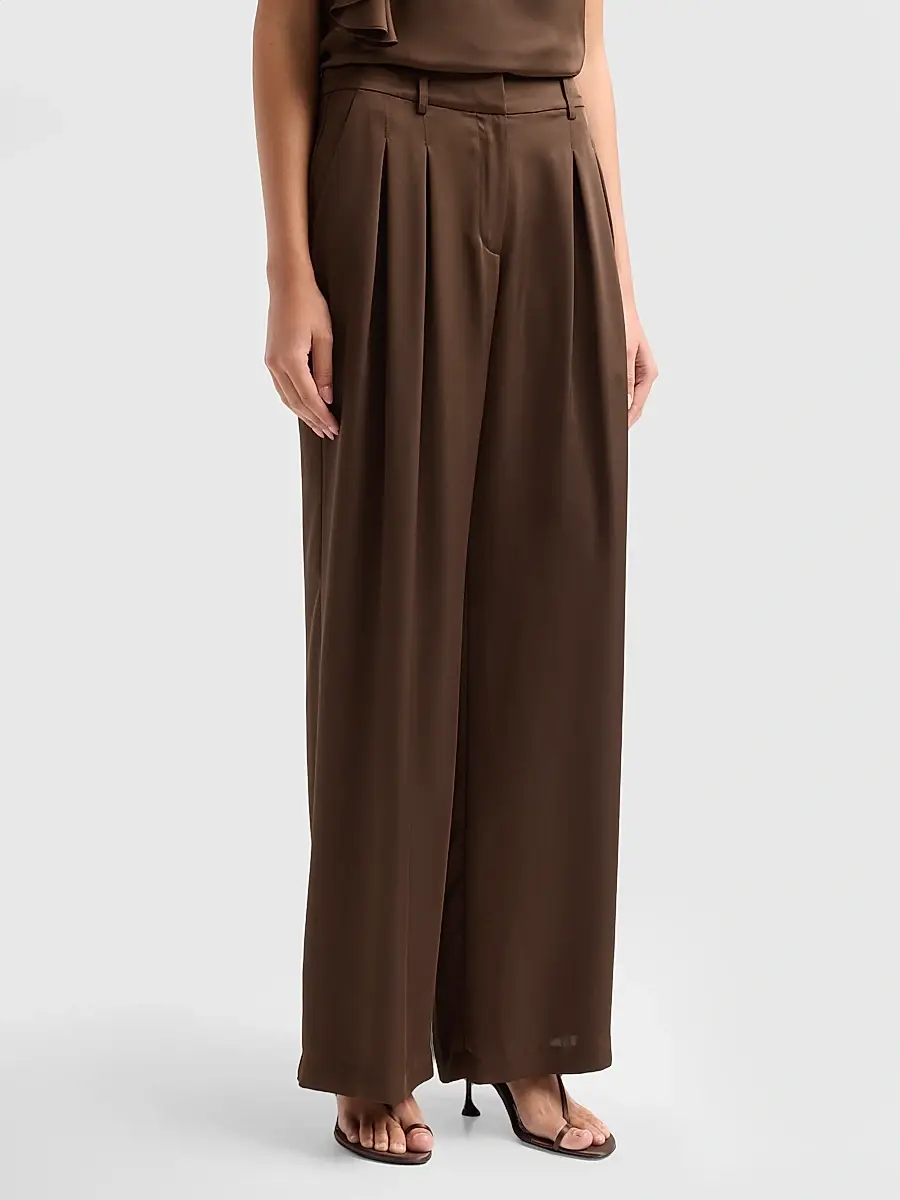 Ramy Brook Women's Oscar Pleated Wide-Leg Pants | Thumbnail 4 Ramy Brook Women's Oscar Pleated Wide-Leg Pants | Thumbnail 4