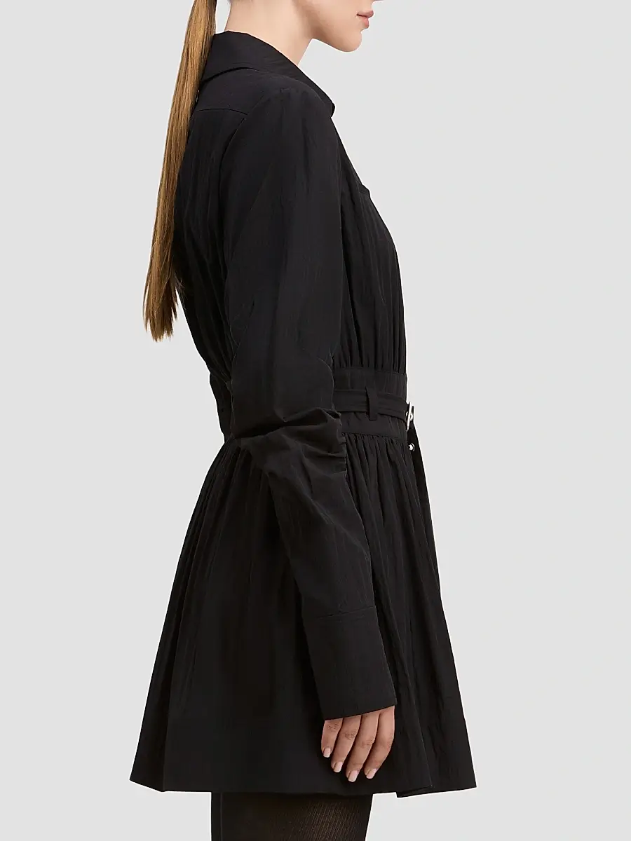 Derek Lam Women's Ethan Crinkle Cotton-Nylon Mini Dress | Thumbnail 5 Derek Lam Women's Ethan Crinkle Cotton-Nylon Mini Dress | Thumbnail 5