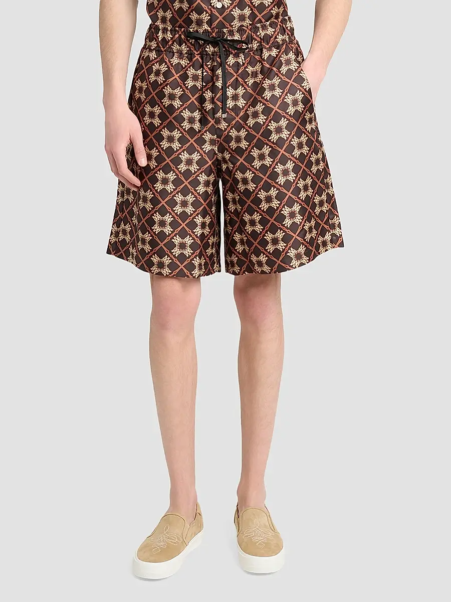 AMIRI Men's MA Quad Silk Shorts | Thumbnail 4 AMIRI Men's MA Quad Silk Shorts | Thumbnail 4