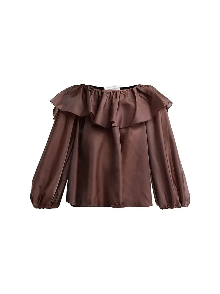 Alice + Olivia Women's Alta Ruffled Blouse