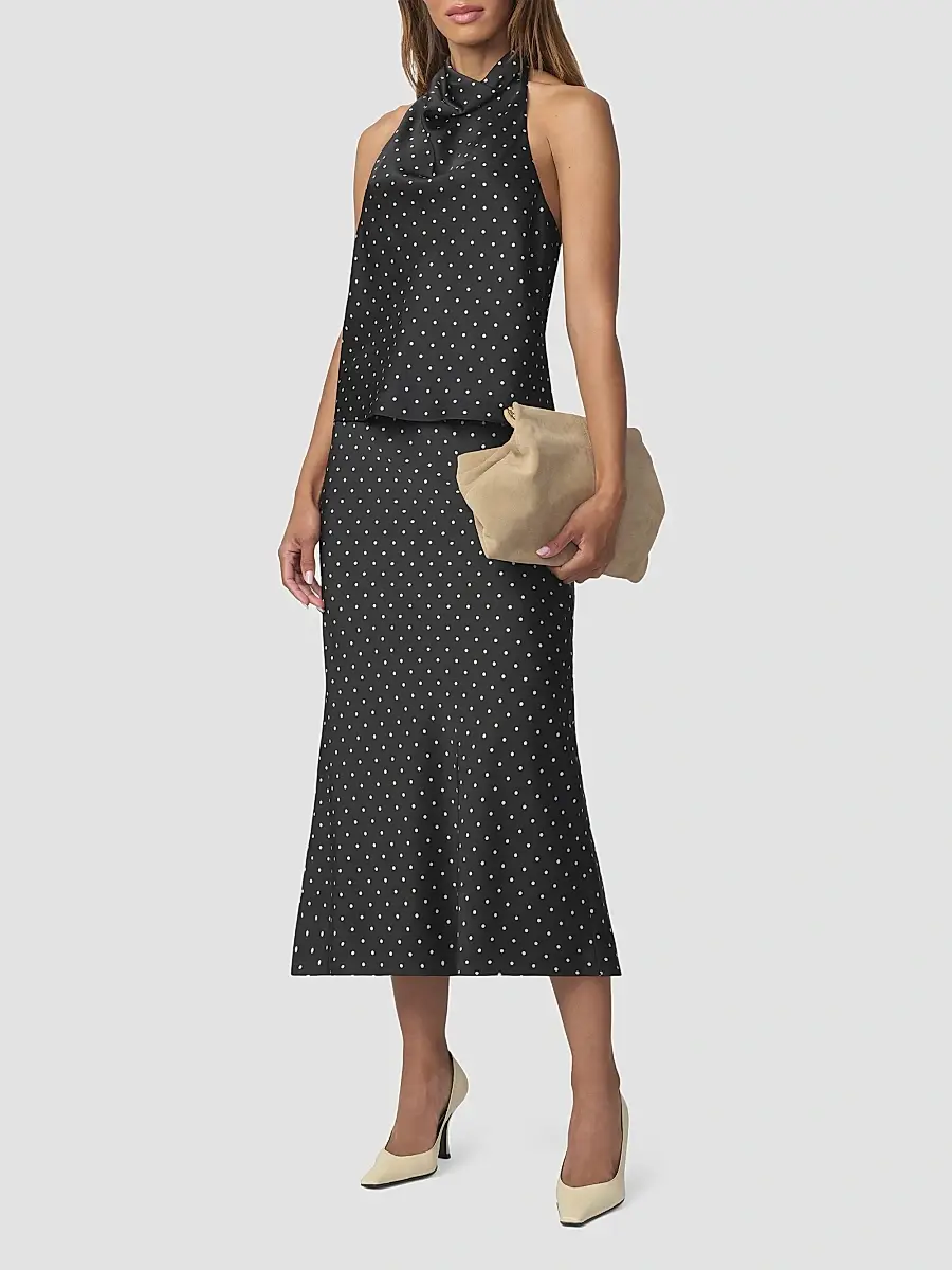 Joe's Jeans Women's Ines Polka Dot A-Line Midi Skirt | Thumbnail 2 Joe's Jeans Women's Ines Polka Dot A-Line Midi Skirt | Thumbnail 2