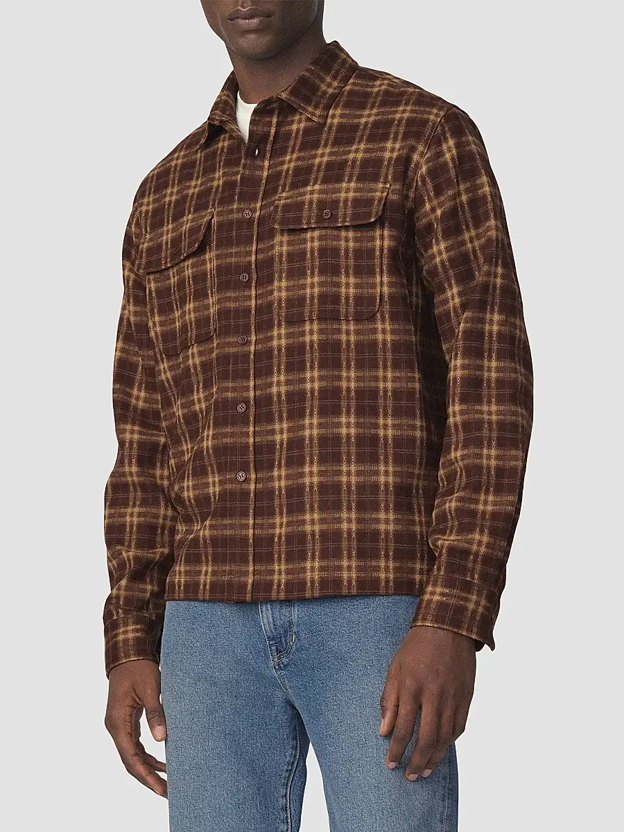 Joe's Jeans Men's Plaid Double Flap Pocket Shirt | Thumbnail 4