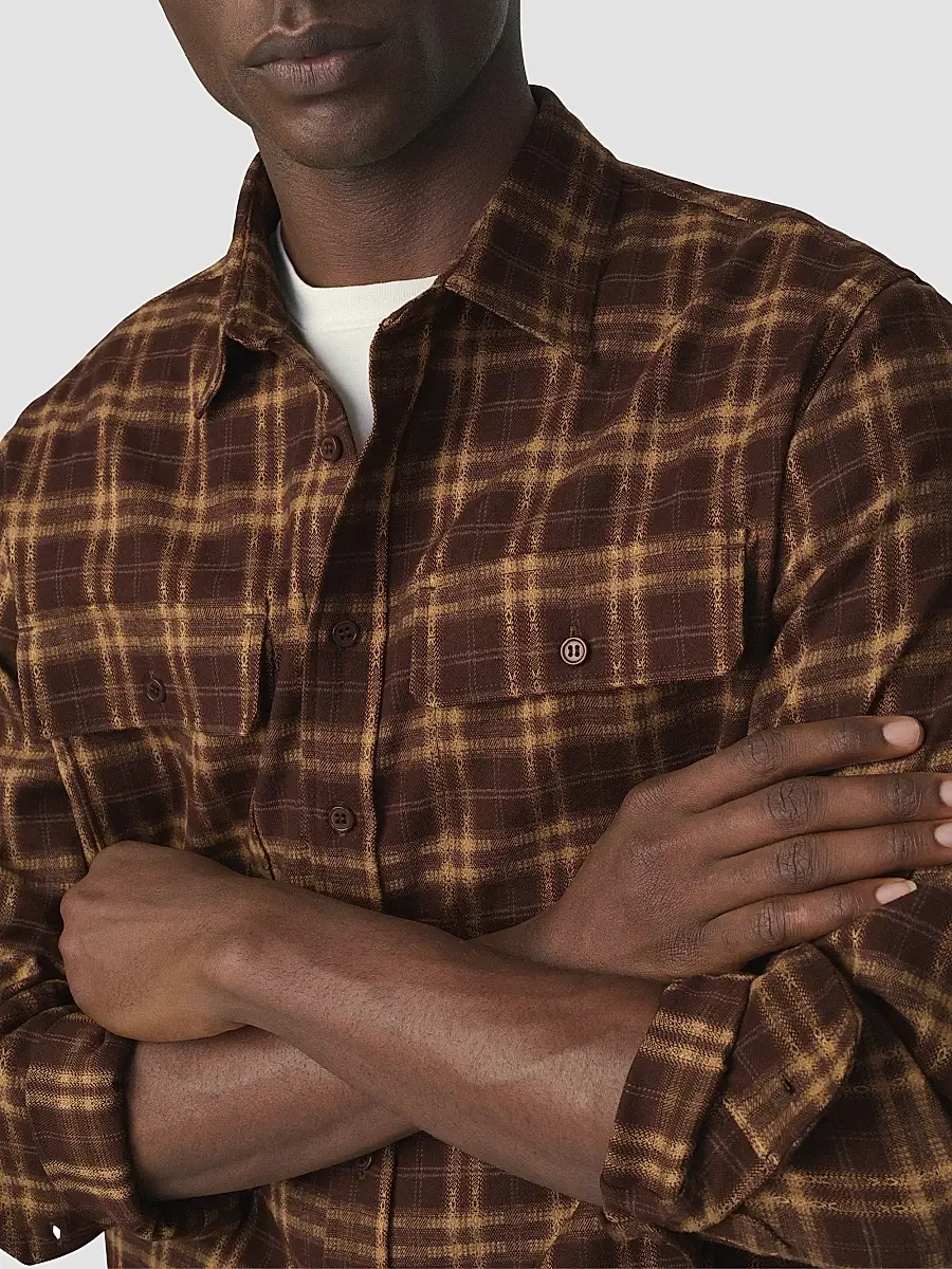 Joe's Jeans Men's Plaid Double Flap Pocket Shirt | Thumbnail 5