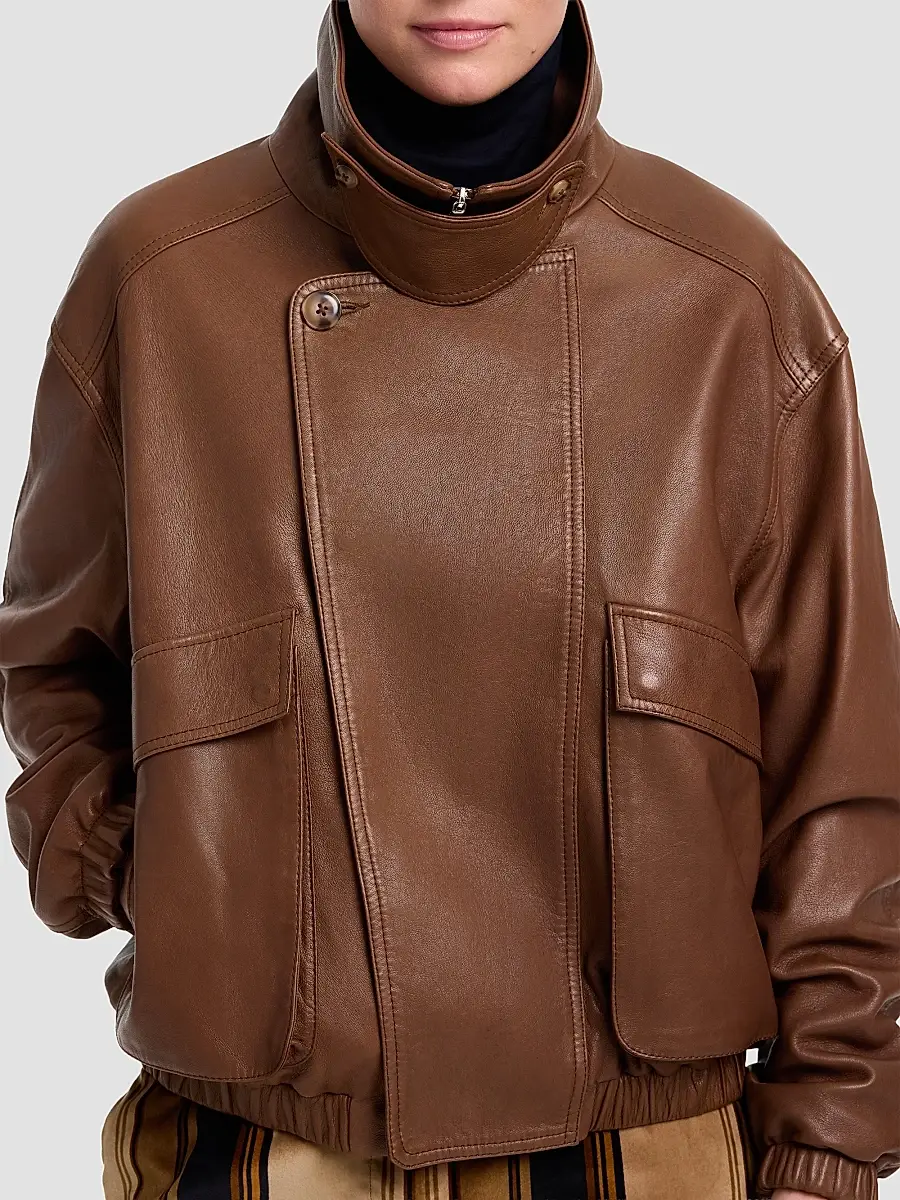 TWP Women's Hunter Leather Jacket | Thumbnail 2