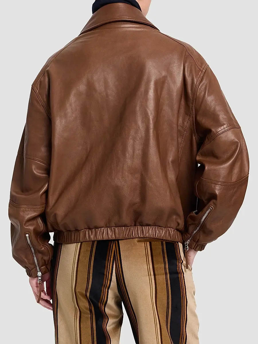 TWP Women's Hunter Leather Jacket | Thumbnail 3