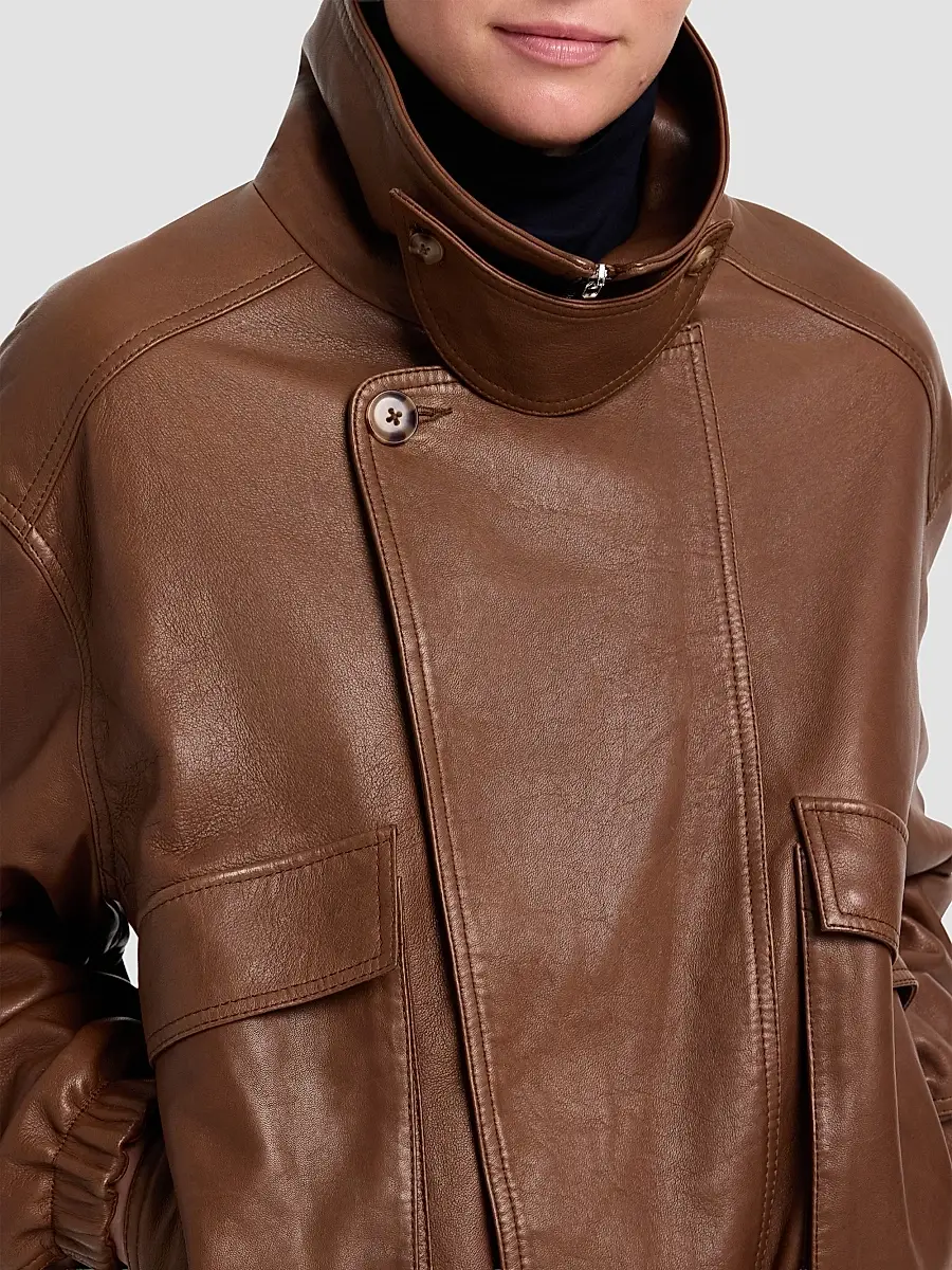 TWP Women's Hunter Leather Jacket | Thumbnail 5