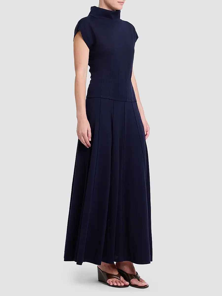 TWP Women's Merino Wool A-Line Maxi Skirt | Thumbnail 2