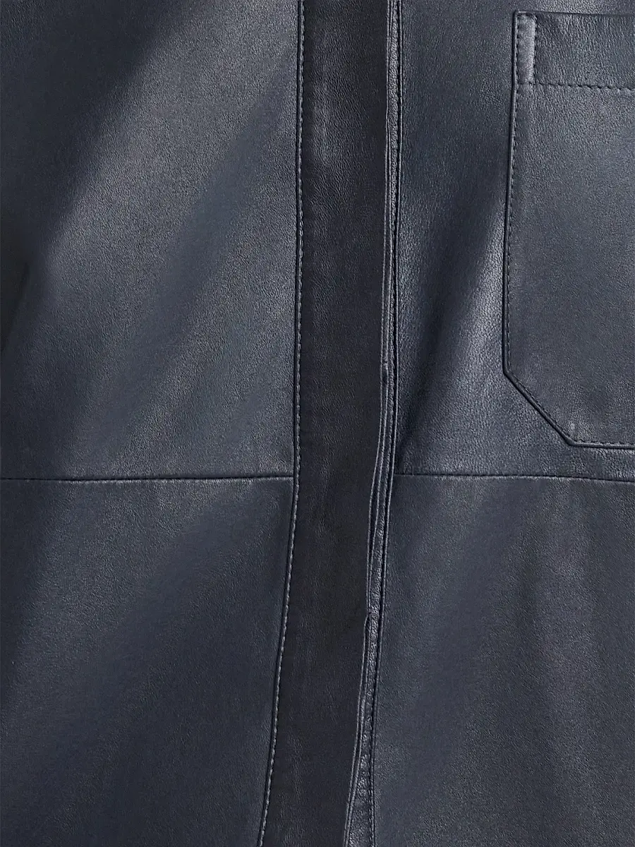 TWP Women's Cowboy Update Leather Shirt | Thumbnail 4 TWP Women's Cowboy Update Leather Shirt | Thumbnail 4