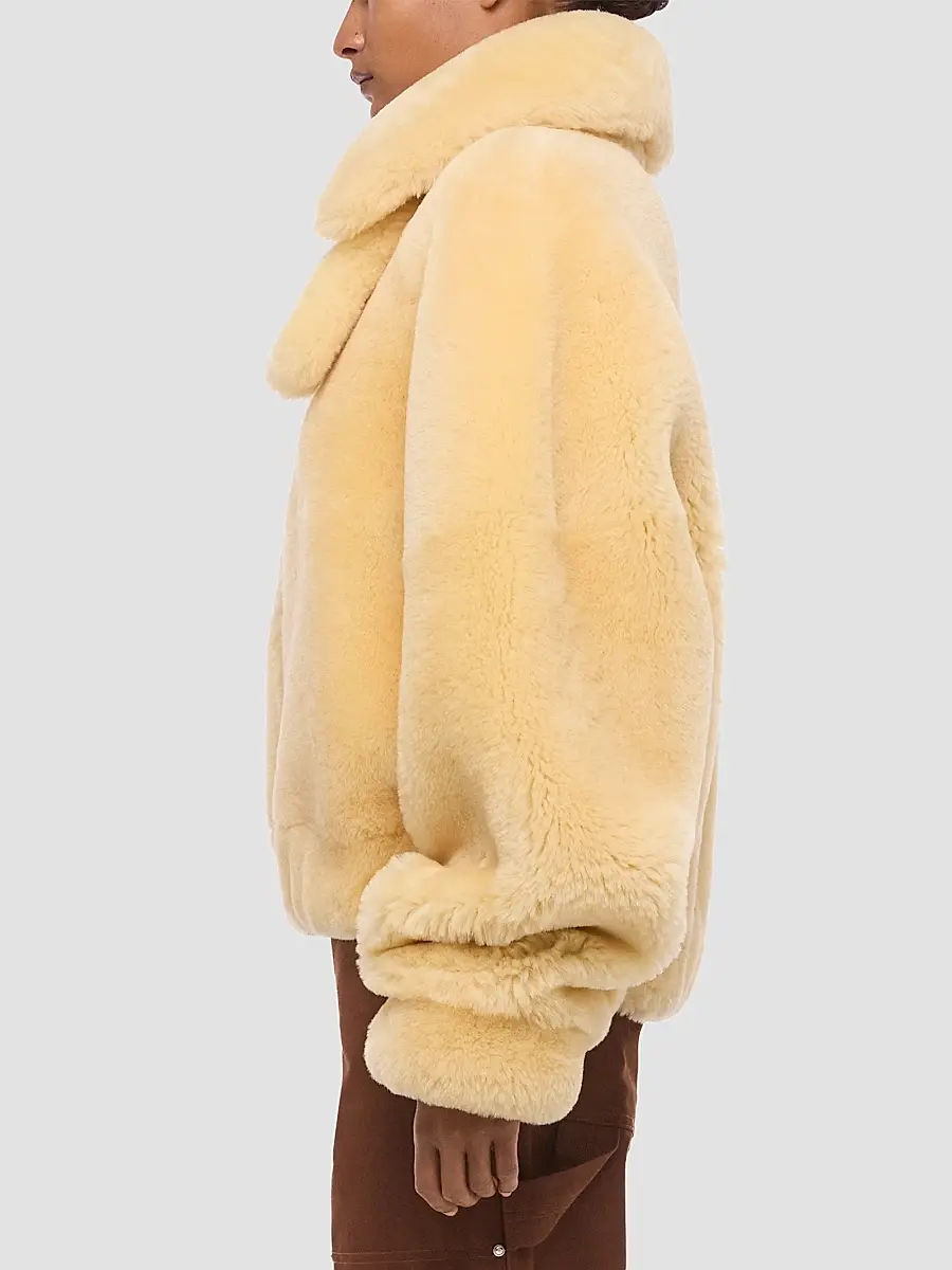Helmut Lang Women's Shearling Bomber Jacket | Thumbnail 6
